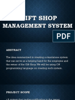 Gift Shop: Management System