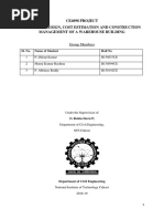 Ce4098 Project Planning, Design, Cost Estimation and Construction Management of A Warehouse Building