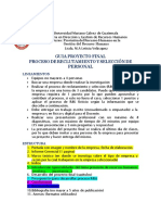 Proceso de reclutamiento y selección de personal en empresa