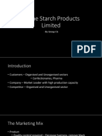 A-One Starch Products Limited: - by Group C6