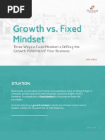 Growth vs. Fixed Mindset: Three Ways A Fixed Mindset Is Stifling The Growth Potential of Your Business