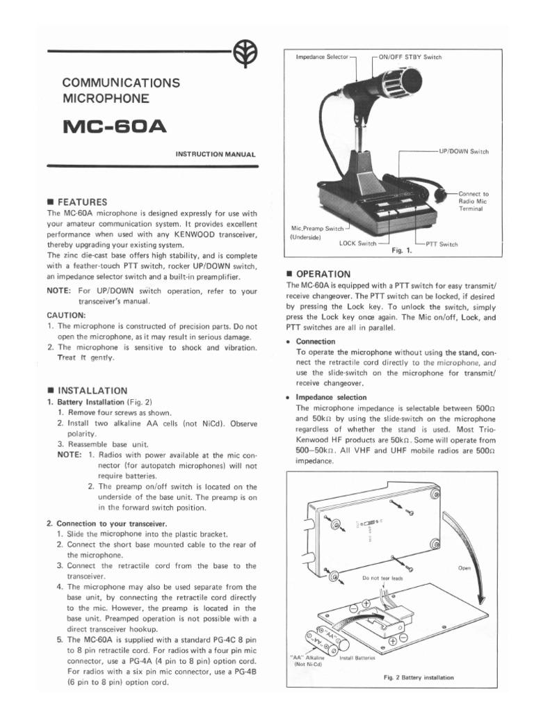 Kenwood Mc 60 Manual