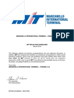 Manzanillo International Terminal - Panama, S.A.: Mit Rules and Guidelines