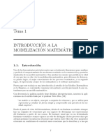 Introducción A La Modelización Matemática