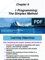 Chapter 9 Linear Programming Simplex Method