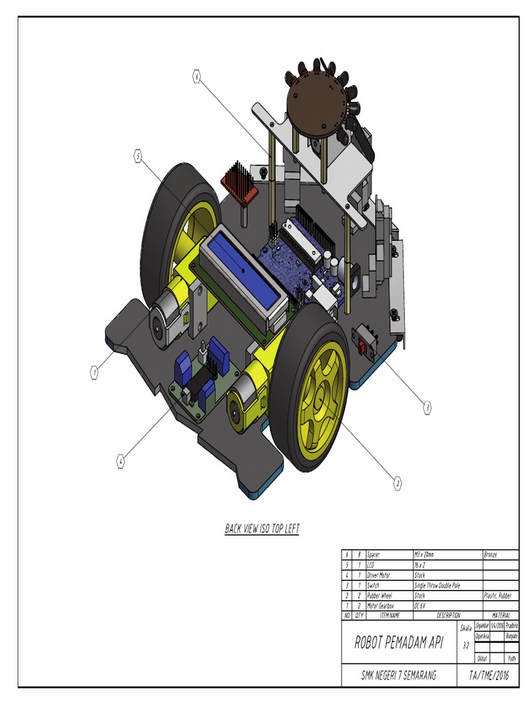 Robot Pemadam Api SMK Negeri 7 Semarang | PDF