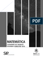Matemática 8° básico cuaderno trabajo 2° semestre 2016