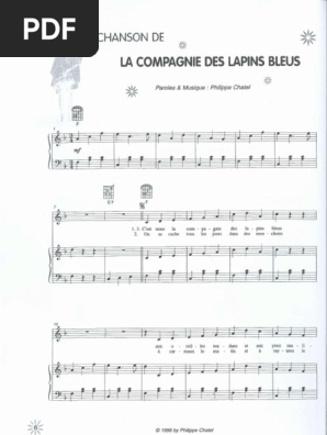 Emilie Jolie Les Lapins Bleus Partition