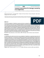 Genotype-environment interactions for sugarcane borer damage