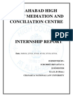 ALLAHABAD HIGH COURT MEDIATION AND CONCILIATION CENTRE INTERNSHIP REPORT