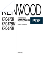 KRC-678R KRC-678RV KRC-578R: Instruction Manual