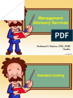Management Advisory Services: Ferdinand E. Ventura, CPA, MBA Teacher