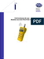 Instrucciones de uso Medidor de CO2 PCE-PCE-7755