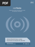Informe Final Del Censo y Conteo de Personas en Situacion de Calle PDF