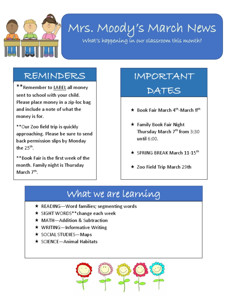 Kindergartennewsletter | PDF | General Fiction