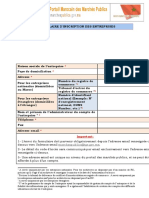 PMMP Formulaire D Inscription Des Entreprises 2017