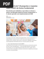 A Base Curricular Comum é Um Avanço