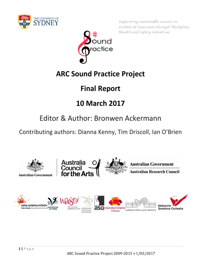 Sound Practice Final Report PDF | PDF | Occupational Safety And Health ...