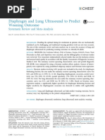 Diaphragm and Lung Ultrasound To Predict Weaning Outcome: Systematic Review and Meta-Analysis