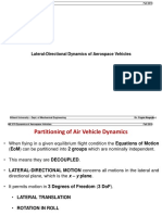 ME 570 - Dynamics of Aerospace Vehicles - Lateral - Directional Dynamics of Aerospace Vehicles