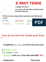 Simple Past Tense: Last Week