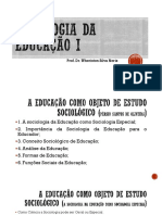 Educacao Como Objeto Sociologico - Surgimento Dos Colegios Modernos