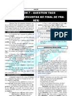 Question Tags em Inglês: Formação e Características