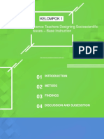 Kelompok 1: Case Studies of Science Teachers Designing Socioscientific Issues - Base Instruction