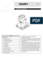 SHARPY Instruction Manual Title