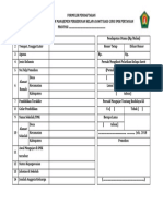 2018 - Formulir Pelatihan