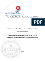 Caracterización Del Acceso y Uso de Las TICs en Contextos Universitarios de La Ciudad de Asunción