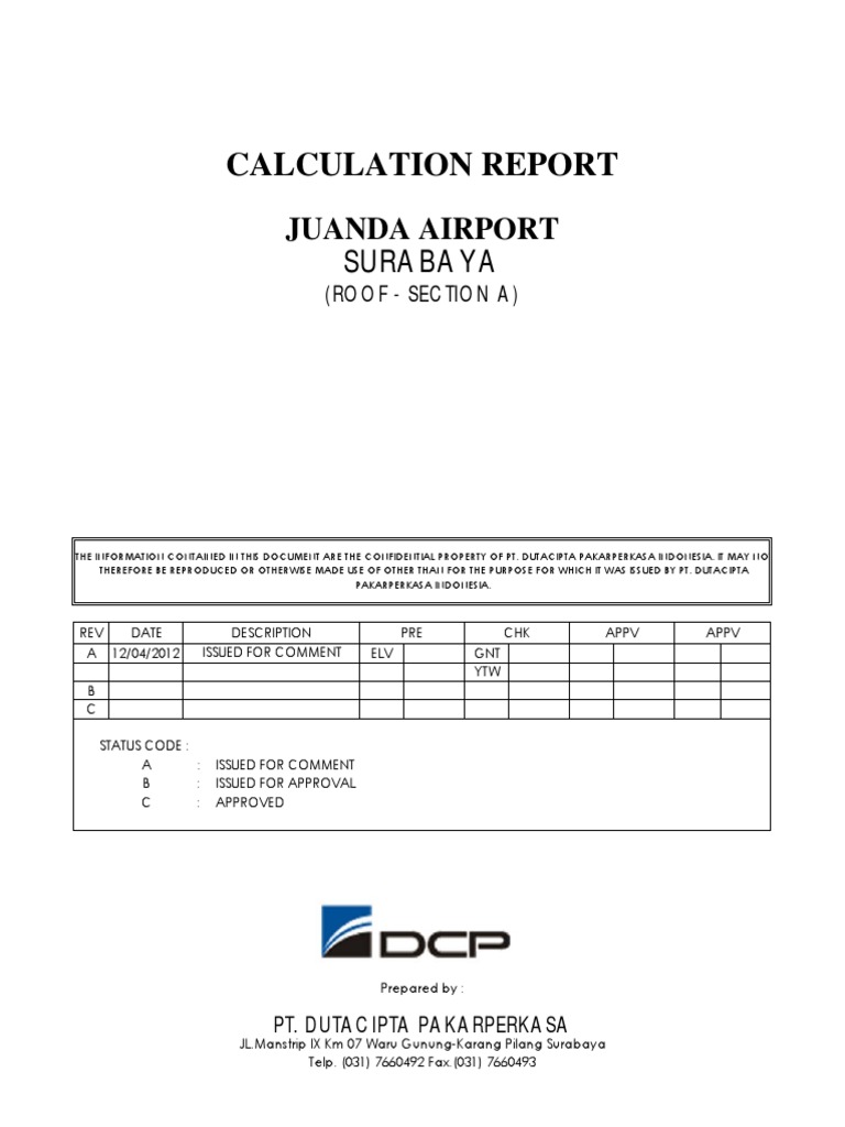 Juanda Airport Roof Report | PDF | Structural Engineering | Civil ...