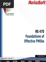 FMEA RCM Course Foundations of Effective FMEA RS 470 CourseNotes Rev9 1 PDF