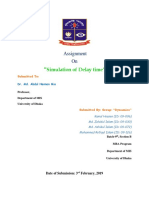 Simulation of Delay Time": Assignment On