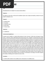 MPN Test for Water Quality Assessment | PDF | Water | Chemistry