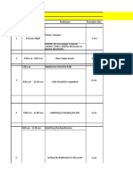 Event Flow: Sr. No Time Particulars Promoters Nos