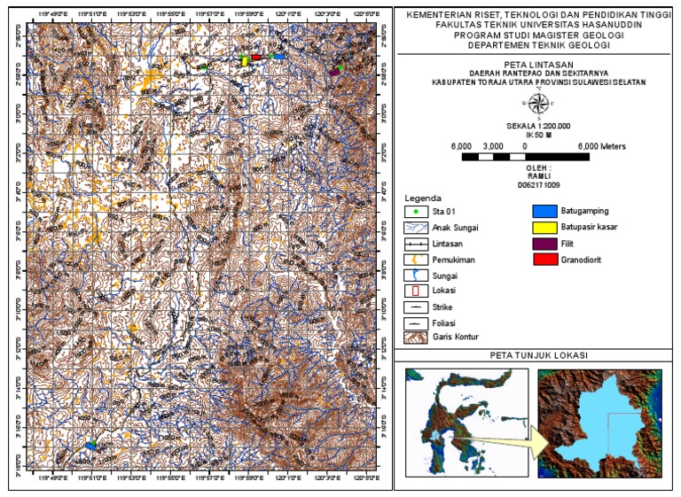 Peta Rantepao, Toraja Utara | PDF