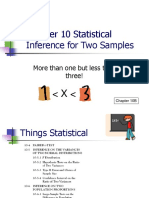 Chapter 10 Statistical Inference For Two Samples: More Than One But Less Than Three!