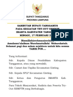 Amanat Bupati Tanggamus PADA Apel Jumat Di Muara Indah 18 JAN 2019