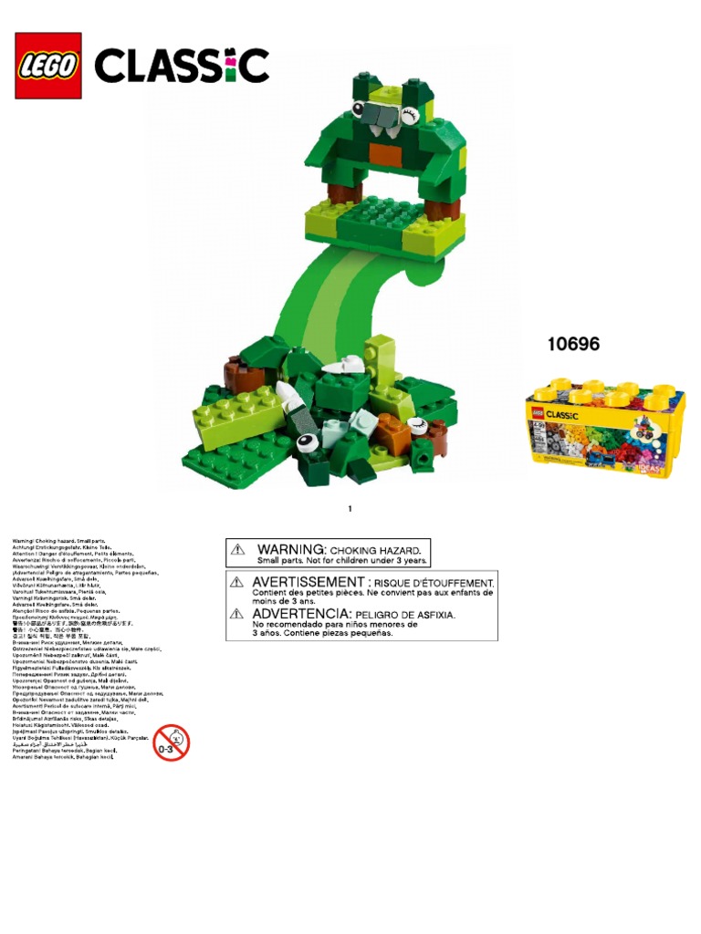 LEGO Classic 10696 Medium Creative Brick Box Building Instruction Maple ...