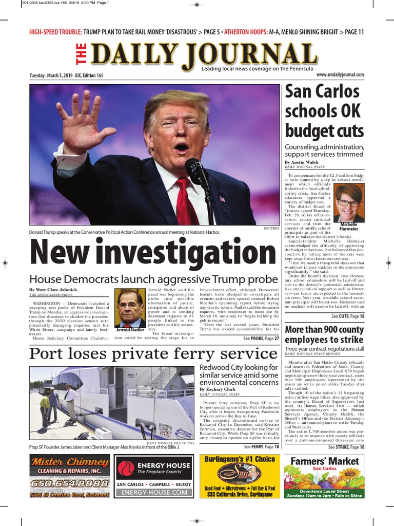 SIS San Mateo Daily Journal 03-05-19 Edition | PDF | Powerball