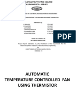 Department of Electrical and Electronics Engineering Automatic Temperature Controlled Fan Using Thermistor