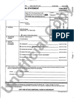 Gary Freeman Personal Financial Statement 2009