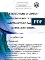 The Perceptions of Grade 8 Amorsolo Students Towards Cyberbullying in San Isidro National High School