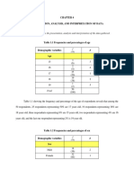 This Chapter Highlights The Presentation, Analysis and Interpretation of The Data Gathered