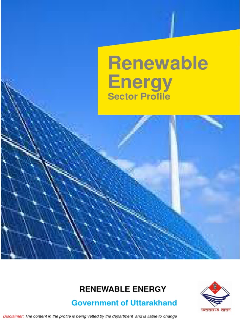 Renewable Energy: Sector Profile | PDF | Wind Power | Renewable Energy