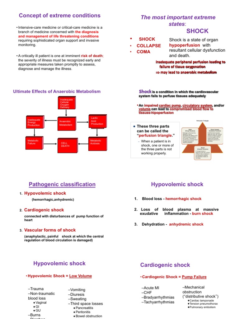 Understanding Shock and Critical Conditions | PDF | Shock (Circulatory ...