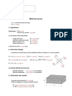 Note de Calcul Du Massif de Grue