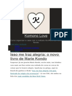 333058280 Komono Love Isso Me Traz Alegria o Novo Livro Ilustrado de Marie Kondo