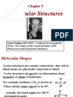 Molecular Structures: Linus Pauling 1627-1691. Defined Electronegativity